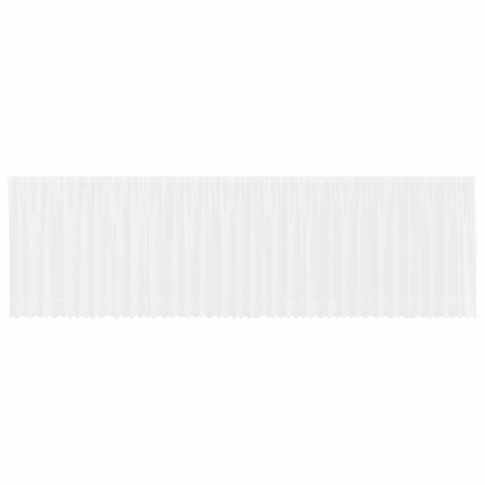 Lace Curtain White 160 x 900 cm Polyester