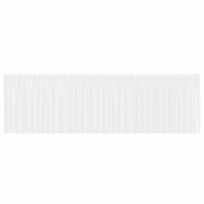 Lace Curtain with Curtains Floral White 180 x 900 cm Polyester
