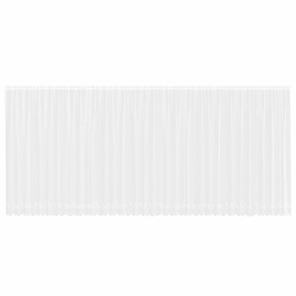 Lace Curtain with Curtains Floral White 240x900cm Polyester