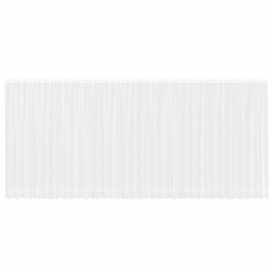 Lace Curtain White 240 x 900 cm Polyester
