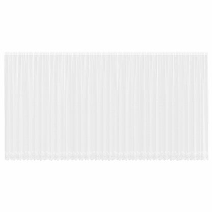 Lace Curtain with Curtains Floral White 260 x 900 cm Polyester
