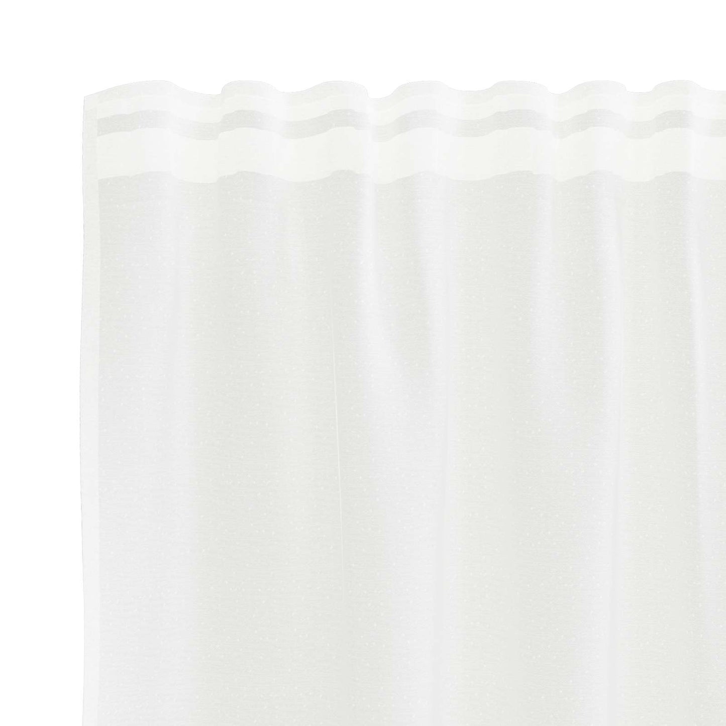 Lace Curtain with Curtains Floral White 100 x 1200 cm Polyester