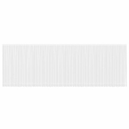 Lace Curtain with Curtains Floral White 200 x 1200 cm Polyester