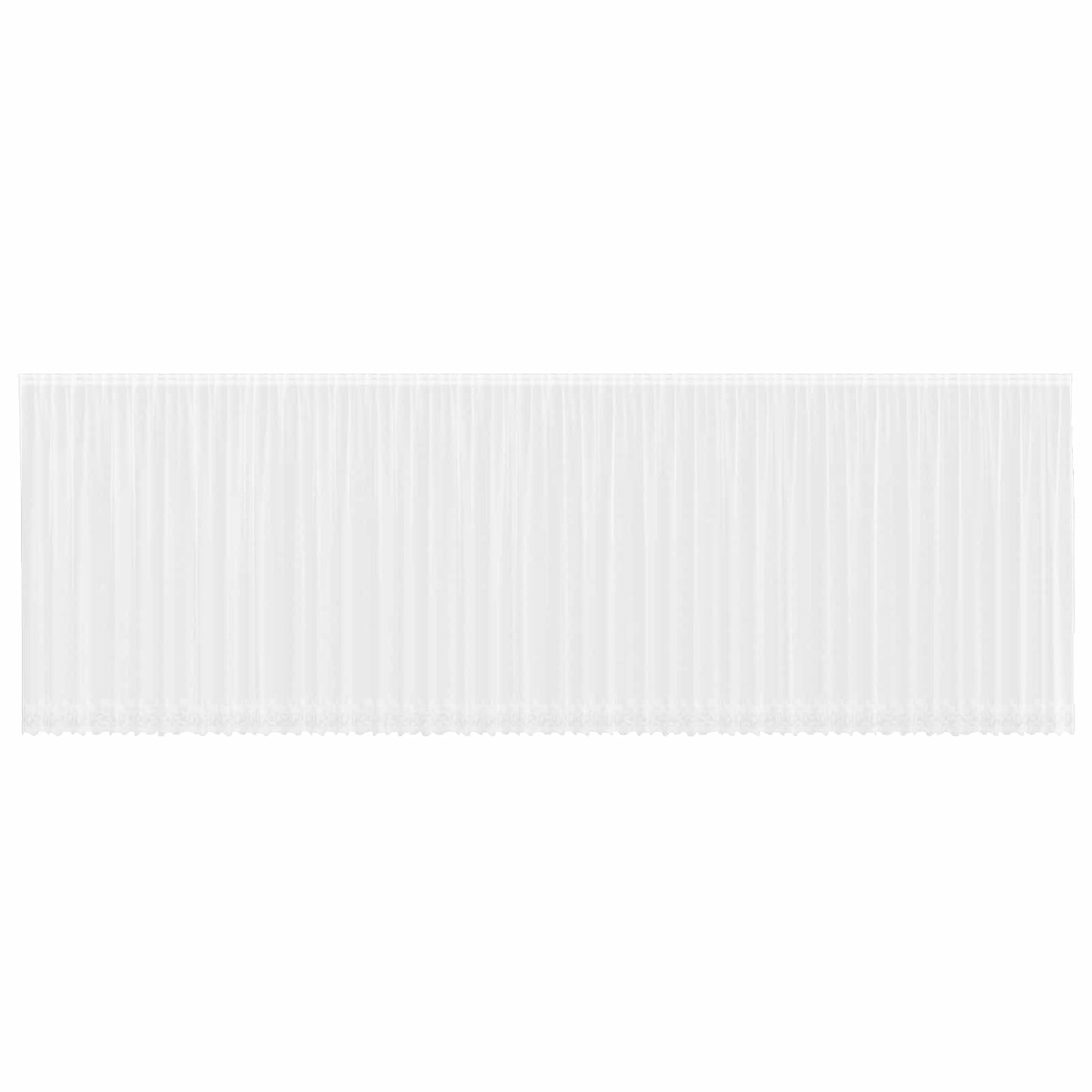 Lace Curtain with Curtains Floral White 240 x 1200 cm Polyester