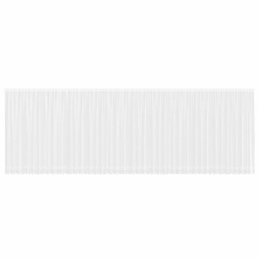 Lace Curtain White 240 x 1200 cm Polyester