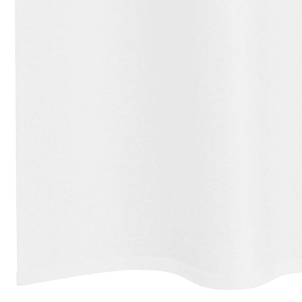 Voile Curtain with Curtains 2 pcs White 245 x 140 cm Polyester