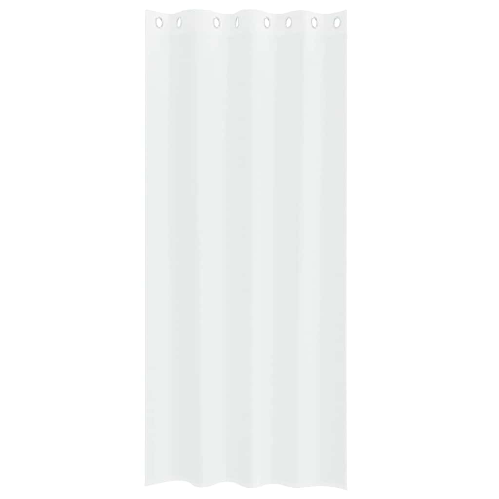 Voile Curtain with Curtains 2 pcs White 245 x 140 cm Polyester