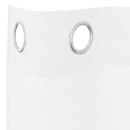 Voile Curtain with Curtains 2 pcs White 260 x 140 cm Polyester