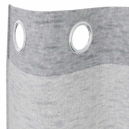 Voile Curtain 2 pcs Dark Grey 245 x 140 cm Polyester