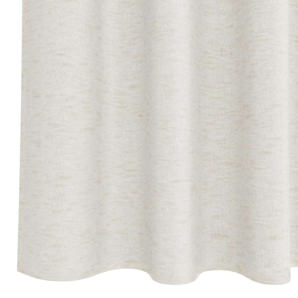 Voile Curtain with Curtains 2 pcs Cream 245 x 140 cm Polyester