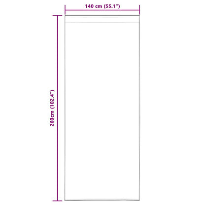 Voile Curtain with Curtains 2 pcs Cream 260 x 140 cm Polyester