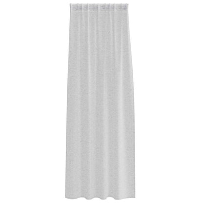 Voile Curtain 2 pcs Light Grey 260 x 140 cm Polyester