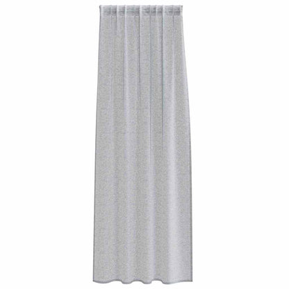 Voile Curtain 2 pcs Dark Grey 245 x 140 cm Polyester