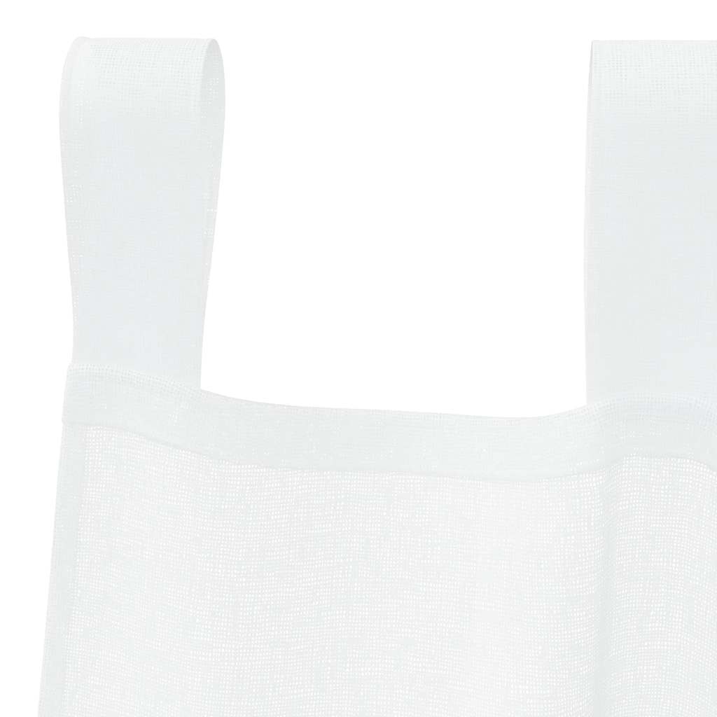 Voile Curtain with Curtains 2 pcs White 175 x 140 cm Polyester