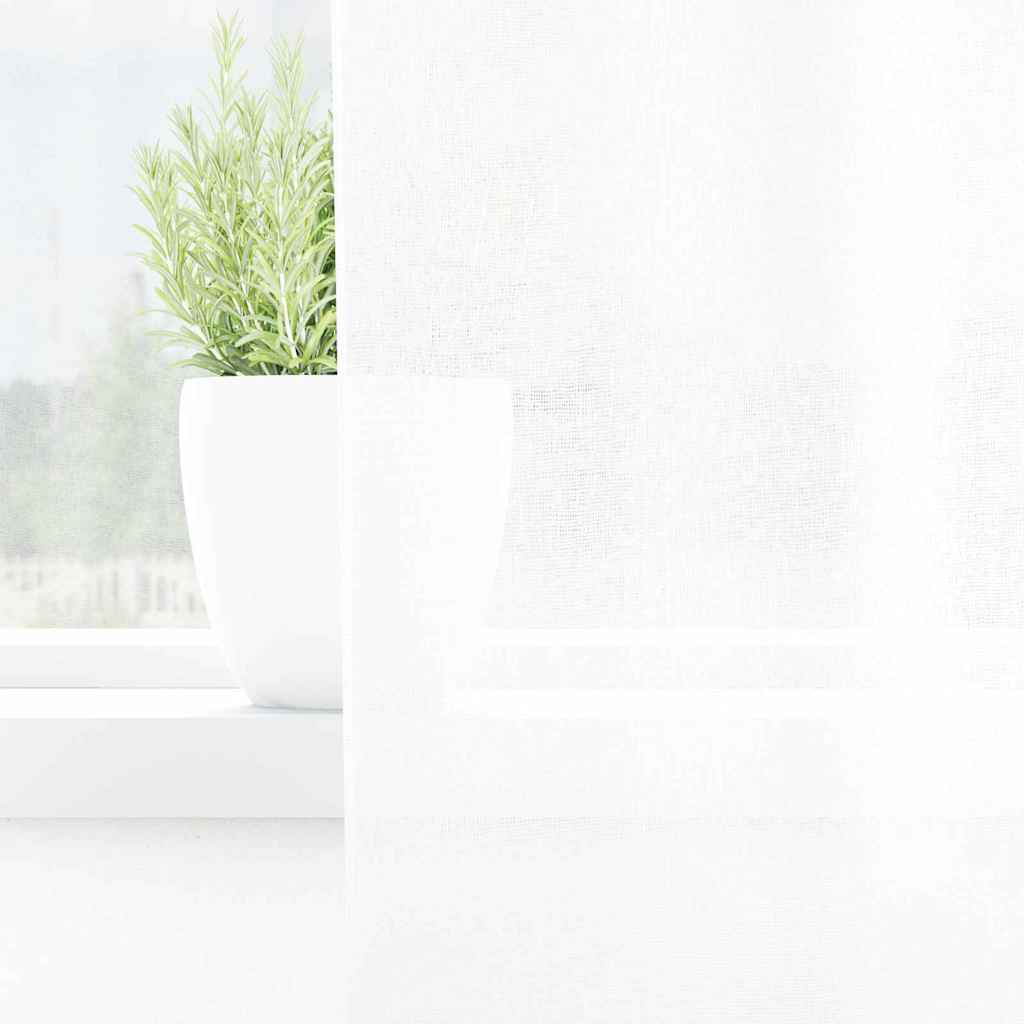 Voile Curtain with Curtains 2 pcs White 260 x 140 cm Polyester