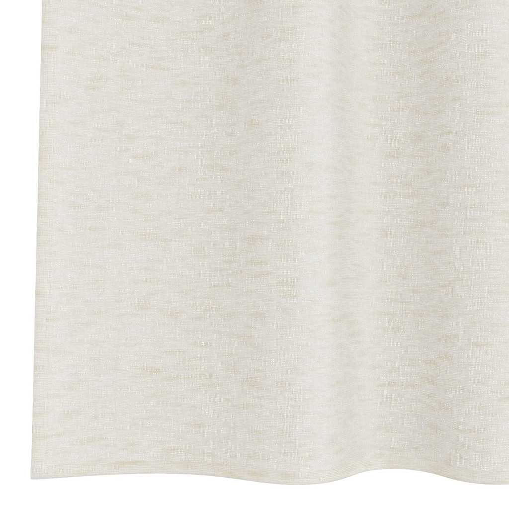 Voile Curtain with Curtains 2 pcs Cream 245 x 140 cm Polyester
