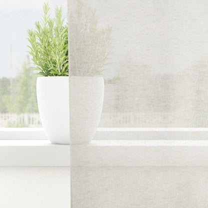 Voile Curtain with Curtains 2 pcs Cream 245 x 140 cm Polyester