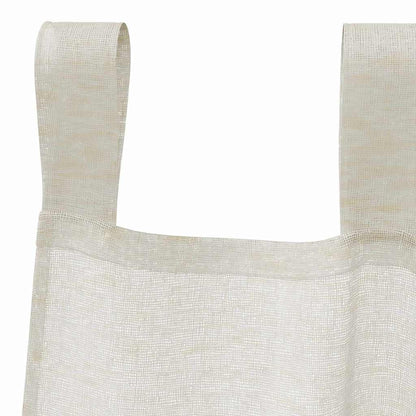 Voile Curtain with Curtains 2 pcs Cream 260 x 140 cm Polyester