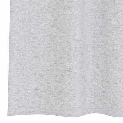 Voile Curtain 2 pcs Light Grey 260 x 140 cm Polyester