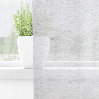 Voile Curtain 2 pcs Light Grey 260 x 140 cm Polyester