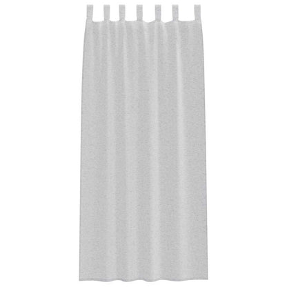 Voile Curtain 2 pcs Light Grey 260 x 140 cm Polyester