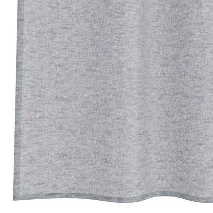 Voile Curtain 2 pcs Dark Grey 225 x 140 cm Polyester