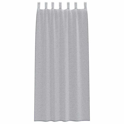 Voile Curtain 2 pcs Dark Grey 260 x 140 cm Polyester