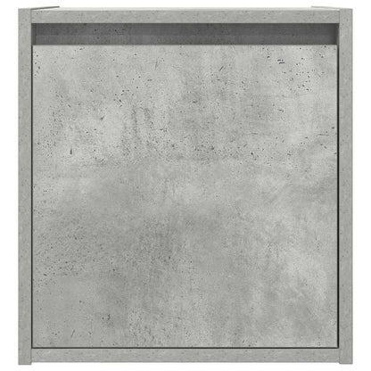 Wall-Mounted Bedside Cabinet Concrete Grey 38x34x40 cm