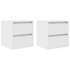 Wall-mounted Bedside Cabinets 2 pcs White 38x34x40 cm