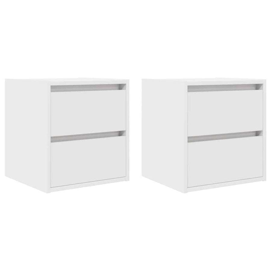 Wall-mounted Bedside Cabinets 2 pcs White 38x34x40 cm