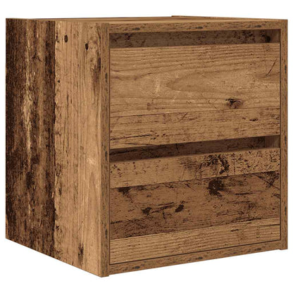 Wall-mounted Bedside Cabinets 2 pcs Old Wood 38x34x40 cm