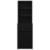 Bedside Cabinet Black 39x35x125 cm Engineered Wood