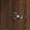 Bedside Cabinet Brown Oak 39x35x125 cm Engineered Wood