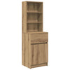 Bedside Cabinet Artisan Oak 39x35x125 cm Engineered Wood