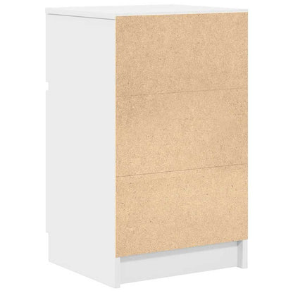 Bedside Cabinet White 39x35x65 cm Engineered Wood