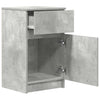 Bedside Cabinet Concrete Grey 39x35x65 cm Engineered Wood