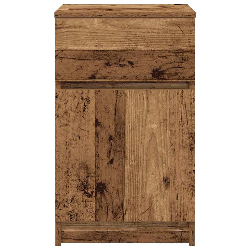 Bedside Cabinets 2 pcs Old Wood 39x35x65 cm Engineered Wood
