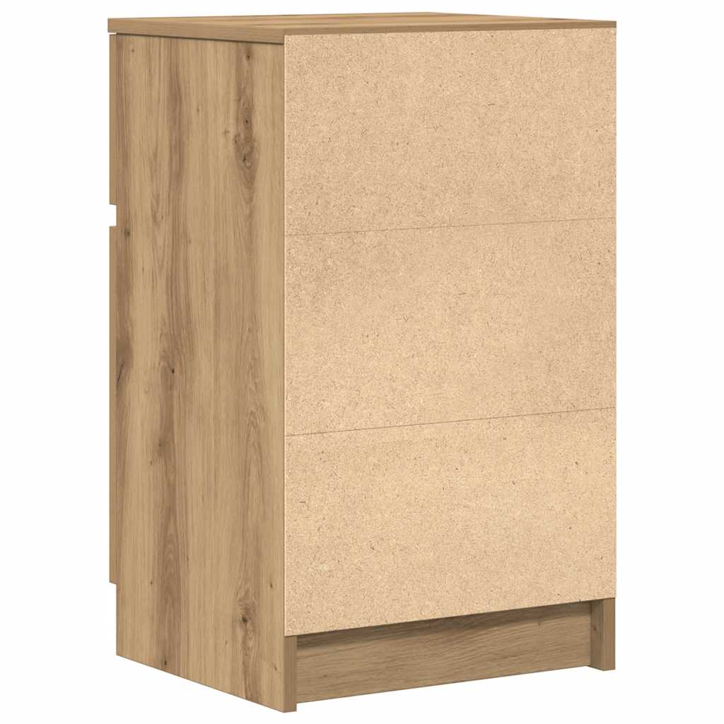 Bedside Cabinet Artisan Oak 39x35x65 cm Engineered Wood