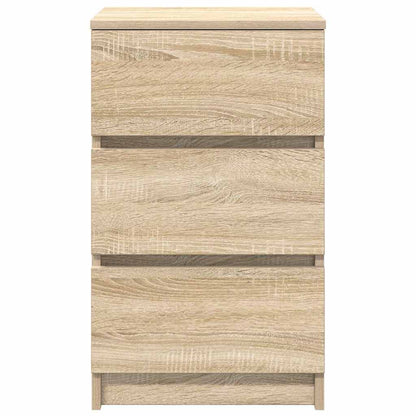 Bedside Cabinets with 3 Drawers 2 pcs Sonoma Oak 39x35x65 cm