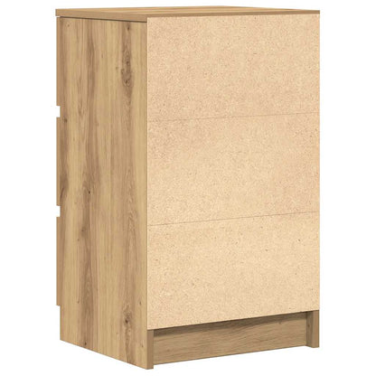 Bedside Cabinets with 3 Drawers 2 pcs Artisan Oak 39x35x65 cm