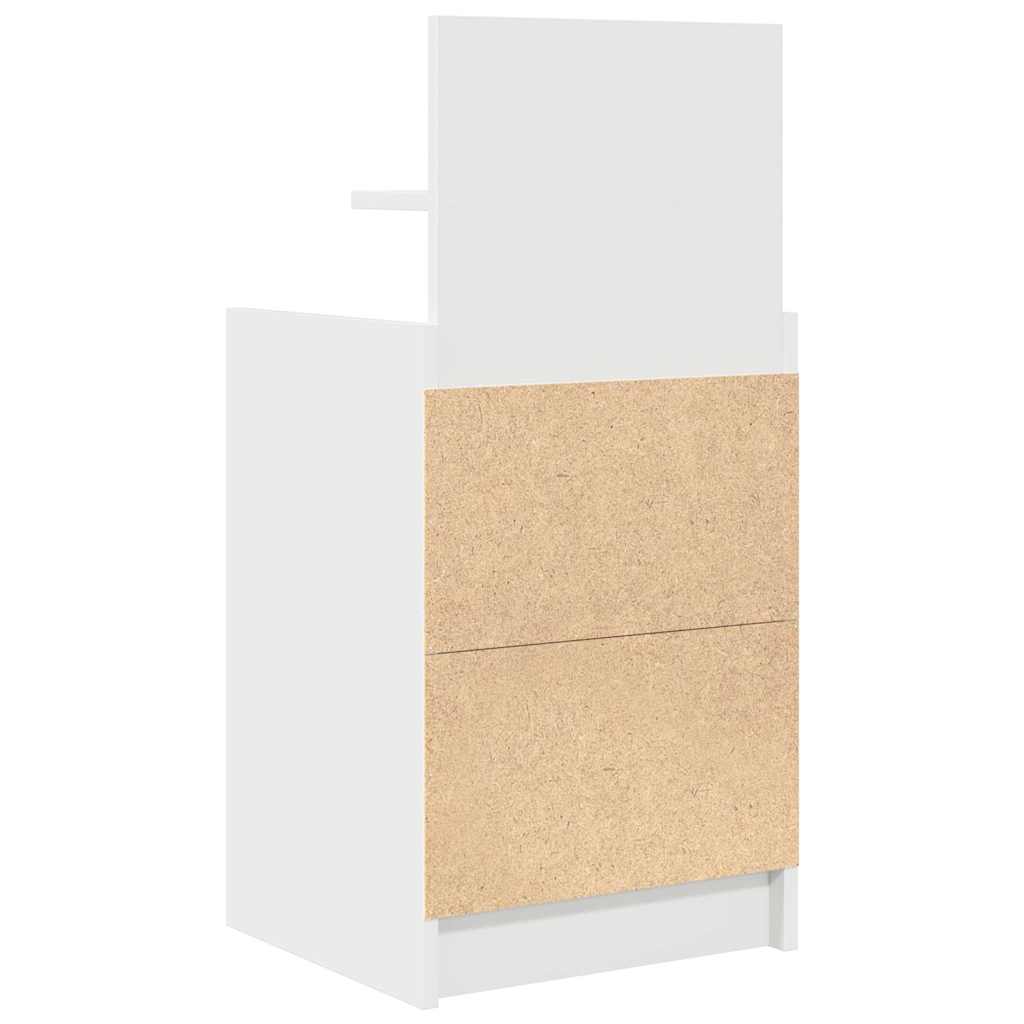 Bedside Cabinets with 2 Drawers 2 pcs White 38x34x80 cm