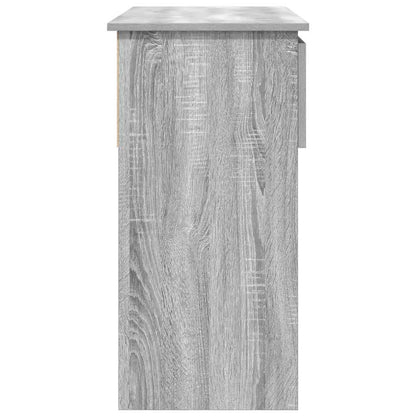 Console Table with Drawers Grey Sonoma 85.5x38.5x74.5 cm