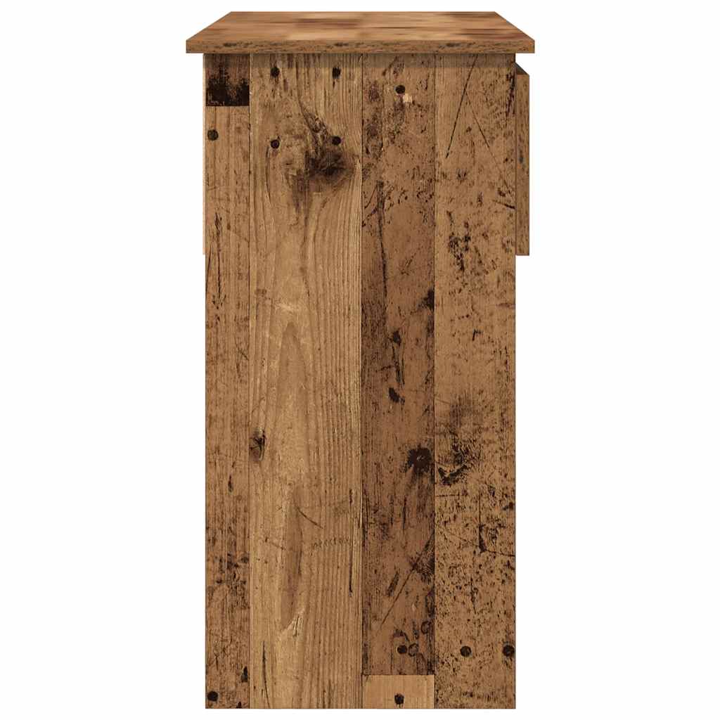 Console Table with Drawers Old Wood 85.5x38.5x74.5 cm