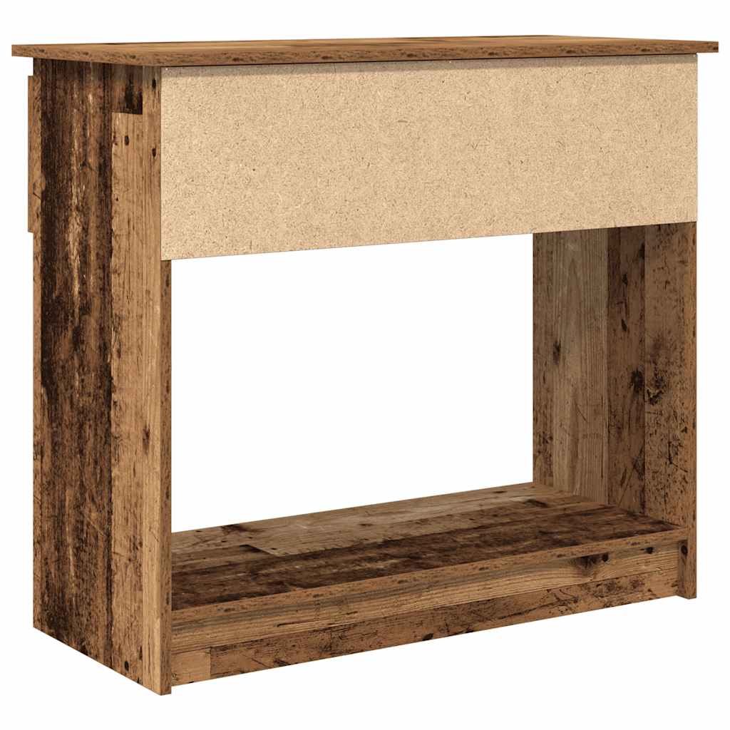 Console Table with Drawers Old Wood 85.5x38.5x74.5 cm