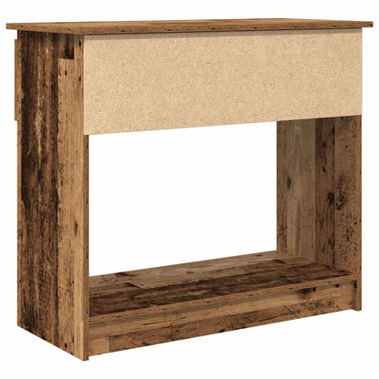 Console Table with Drawers Old Wood 85.5x38.5x74.5 cm