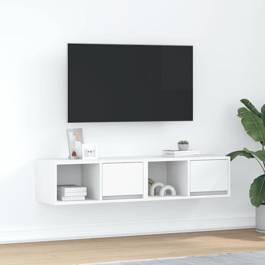 TV Cabinets 2 pcs White 60x31x25.5 cm Engineered Wood