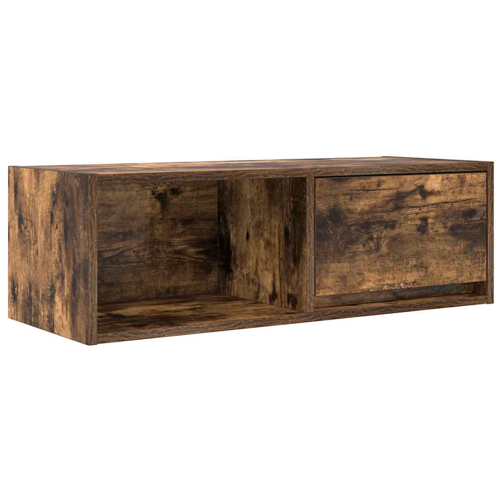 TV Cabinet Smoked Oak 80x31x25.5 cm Engineered Wood