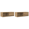 TV Cabinets 2 pcs Artisan Oak 80x31x25.5 cm Engineered Wood