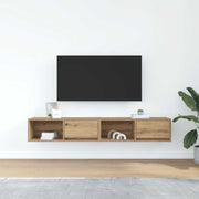 TV Cabinets 2 pcs Artisan Oak 80x31x25.5 cm Engineered Wood
