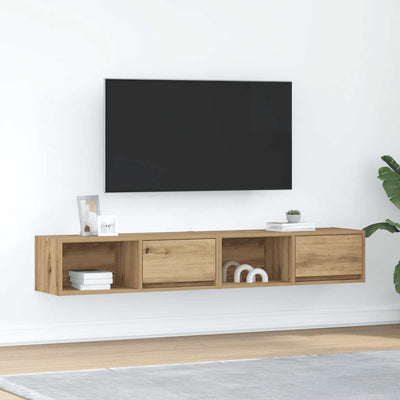 TV Cabinets 2 pcs Artisan Oak 80x31x25.5 cm Engineered Wood